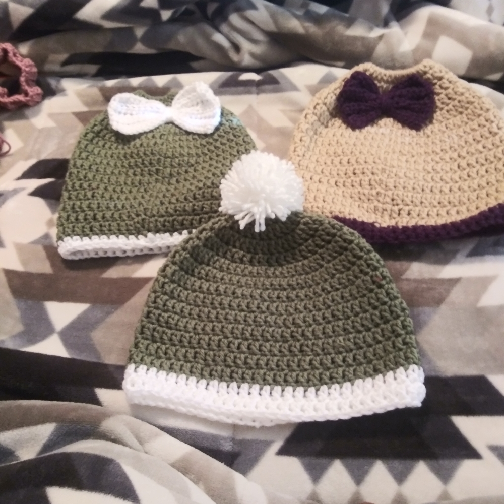 Beanies messy bun beanies and headbands